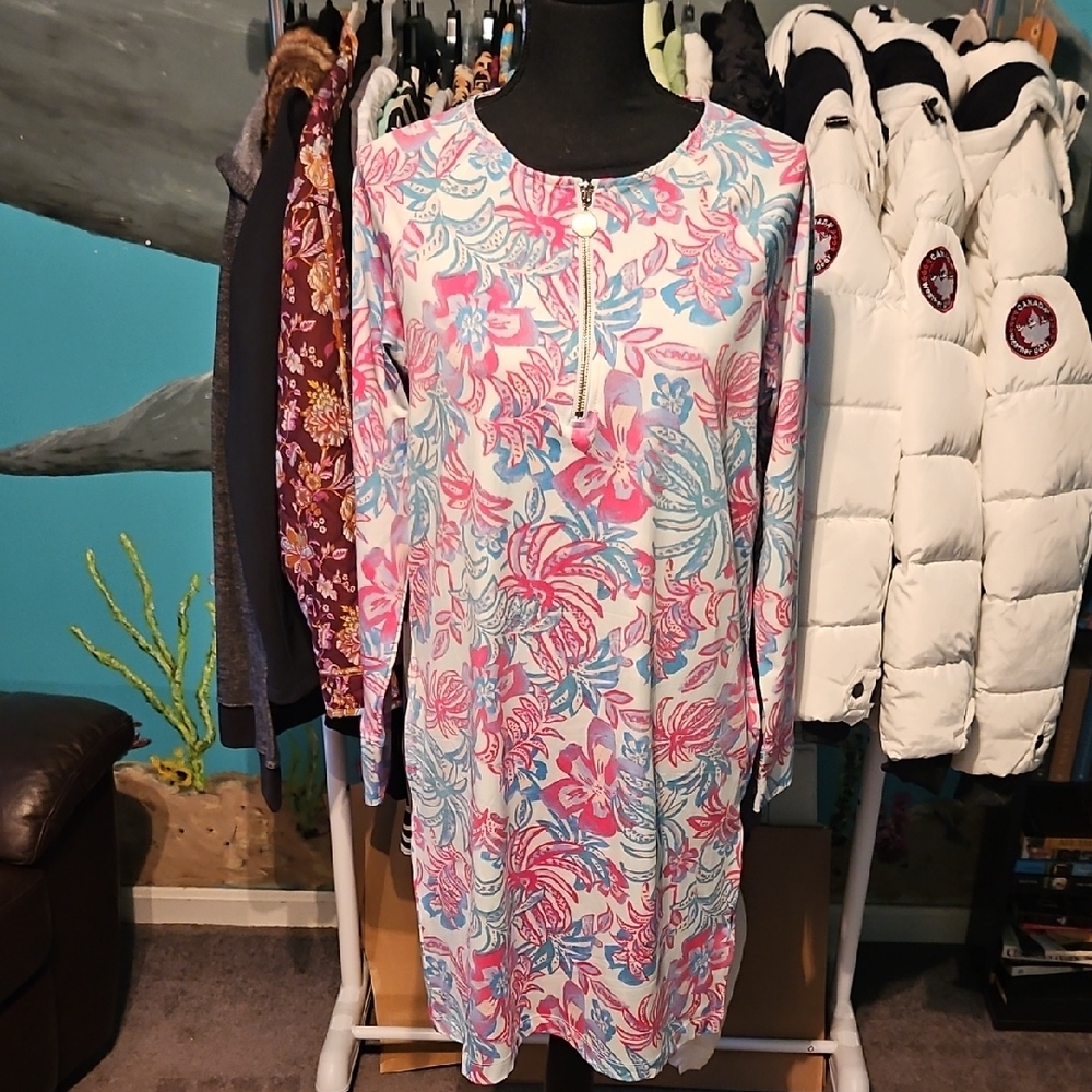 Chic Long Sleeve Floral Dress